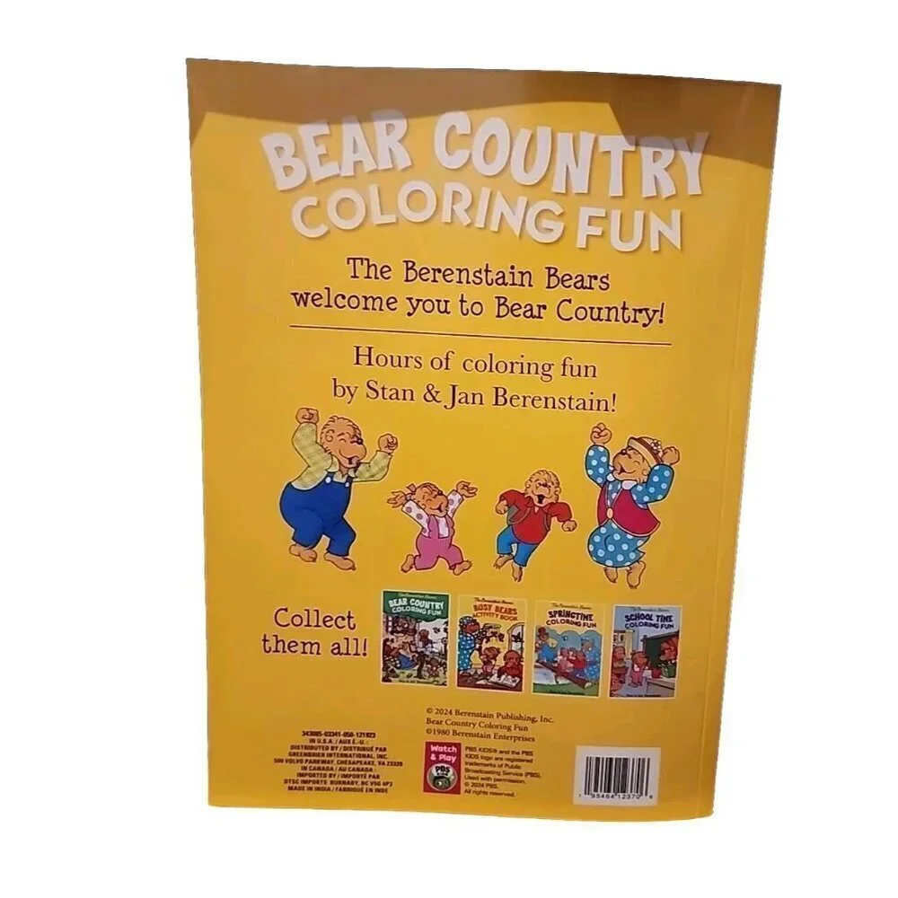 The Berenstain Bears Bear Country Coloring Fun Coloring Book